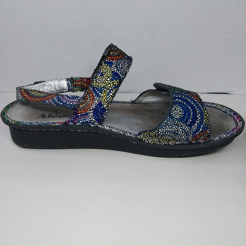 Alegria VERONA Bullseye Women EU 39 US 8.5 Multicolor Strappy Adjustable VER-387 - Picture 10 of 12